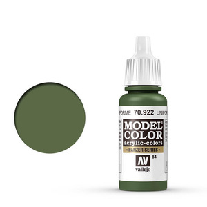 Vallejo Model Color 70.922 Uniform Green acrylic Paint 17ml