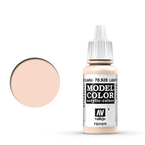 Vallejo Model Color 70.928 Light Flesh acrylic Paint 17ml