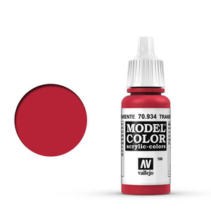 Vallejo Model Color 70.934 Transparent Red acrylic Paint 17ml
