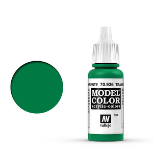 Vallejo Model Color 70.936 Transparent Green acrylic Paint 17ml