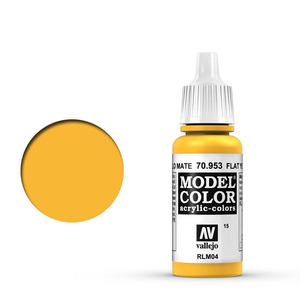 Vallejo Model Color 70.953 Flat Yellow acrylic Paint 17ml