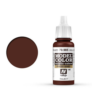Vallejo Model Color 70.985 Hull Red acrylic Paint 17ml