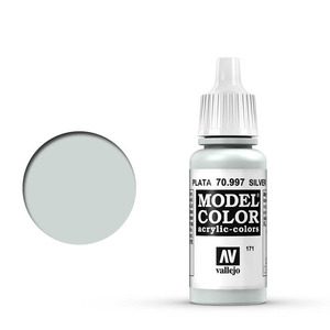 Vallejo Model Color 70.997 Silver acrylic Paint 17ml