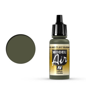 Vallejo Model Air 71.017 Russian Green 4BO Airbrush Paint