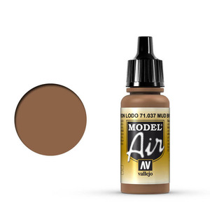 Vallejo Model Air 71.037 Mud Brown Paint