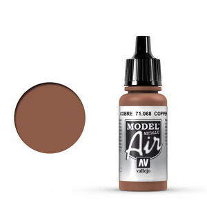 Vallejo Model Air 71.068 Copper (Metallic) Airbrush Paint
