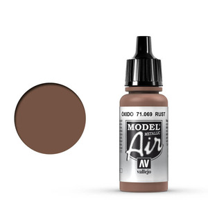 Vallejo Model Air 71.069 Rust (Metallic) Airbrush Paint
