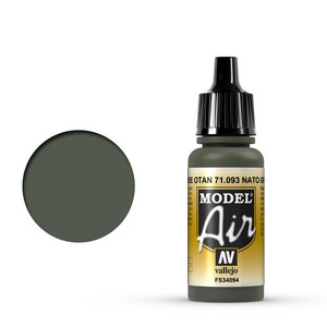 Vallejo Model Air 71.093 NATO Green Airbrush Paint