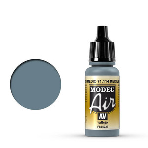 Vallejo Model Air 71.114 Medium Gray Airbrush Paint