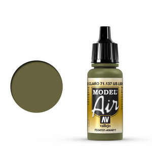 Vallejo Model Air 71.137 US Light Green Airbrush Paint