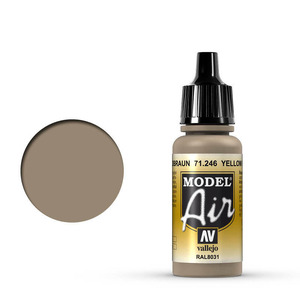Vallejo Model Air 71.246 Yellow Brown Airbrush Paint