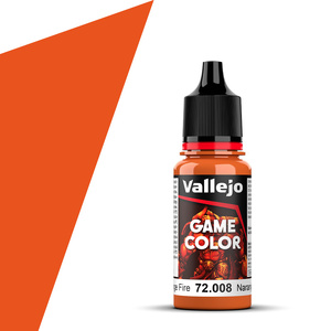 Vallejo Game Colour 72.008 Orange Fire Acrylic Paint 18mL