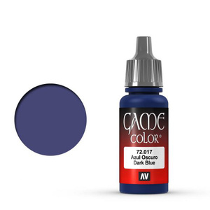 Vallejo Game Colour 72.017 Dark Blue Acrylic Paint 17mL