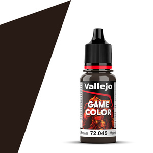Vallejo Game Colour 72.045 Charred Brown Acrylic Paint 18mL