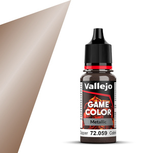 Vallejo Game Colour 72.059 Hammered Copper Metallic Acrylic Paint 18mL