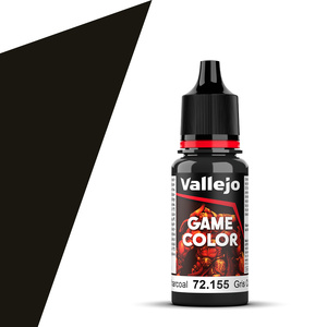 Vallejo Game Colour 72.155 Charcoal Acrylic Paint 18mL