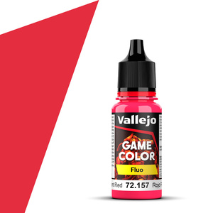 Vallejo Game Colour 72.157 Fluorescent Red Acrylic Paint 18mL