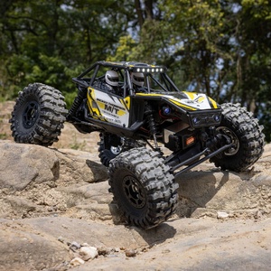 Axial UTB18 Capra 4WS 4X4 RTR Brushed RC Rock Crawler, Yellow w/ Battery & Charger