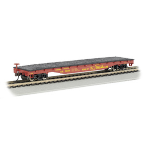 Bachmann HO Scale 52′ Flat Car Union Pacific - Silver Series Rolling Stock #17303