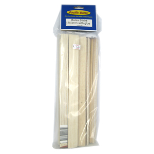 Balsa Stick Pack 300mm w/ Glue