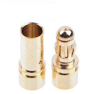 3 Pairs 3.5mm Gold Bullet Banana Connector Plug Male & Female  BG-996353