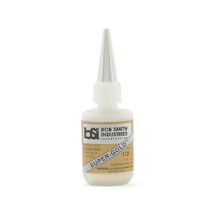Bob Smith Industries Super-Gold Thin Foam Safe CA Glue, 1/2oz BSI121