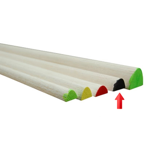 Balsa Leading Edge 25x12x1220mm Black
