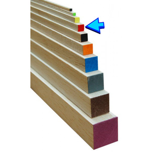 Balsa Wood1200x6.5x6.5mm Red