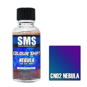 SMS CN02 Acrylic Lacquer Colour Shift Cyan/Blue/Purple Paint 30ml