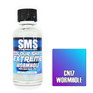 SMS CN17 Acrylic Lacquer Colour Shift Extreme Wormhole Purple Blue Bright Aqua Paint 30ml