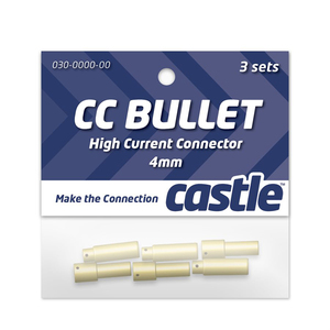 Castle Creations 4mm Bullet Connectors (CSECCBUL43)