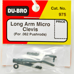 Dubro Long Arm Micro Clevis (For .062) Black #975