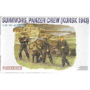 Dragon Survivors, Panzer Crew (Kursk 1943) 1:35 Scale Model Figurines  DR6129