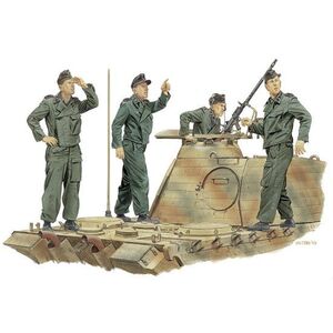 Dragon "Achtung-Jabo!" Panzer Crew (France 1944) 1:35 Scale Model Figurines #DR6191