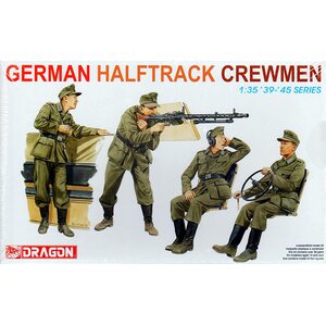 Dragon German Halftrack Crewmen 1/35 Scale Model Figurines DR6193