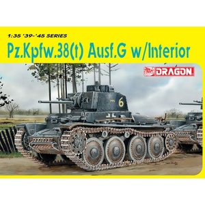 Dragon Pz.Kpfw.38(t) Ausf.G w/Interior 1/35 Scale Model DR6290