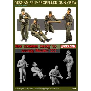Dragon German Self-Propelled Gun Crew 1:35 Scale Model Figurines  DR6367