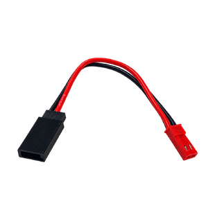 Red JST Male to JR Female Battery Adaptor