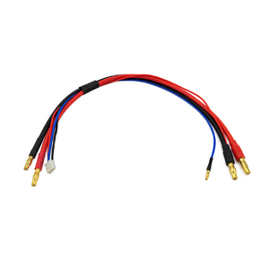 4mm to 5mm Banana Plug LiPo Charge & Balance Lead 450mm 12AWG Silicone