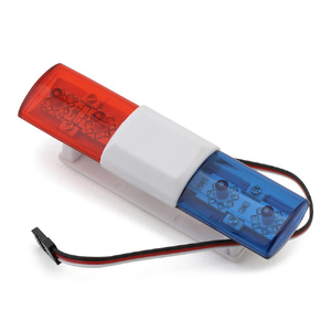 Hobby Details DTLR05014 Police LED Light Bar 98mm, Oval – 7 Flash Modes, 6–8.4V, 1/10 Scale