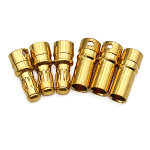 3.5mm Bullet Connectors – 3 Pairs (3 Male & 3 Female)