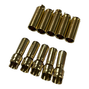 5mm Gold Bullet Connectors 5 Pairs (5 Male & 5 Female)
