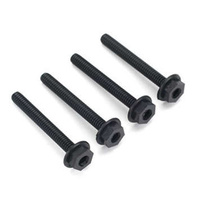 Dubro 142 1/4-20 x 2" Nylon Wing Bolts, 4pcs