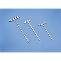 Dubro 252 1" Nickel Plated T-Pins, 100pcs