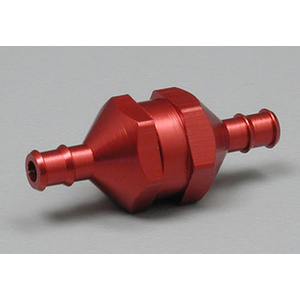 Dubro 834 In Line Fuel Filter, Red