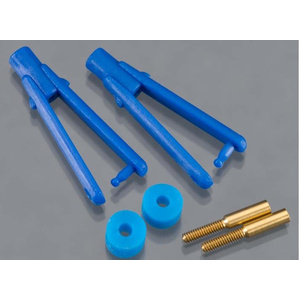 Dubro 974-BL Long Arm Micro Clevis .047" Blue (2)
