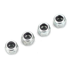 Dubro 2102 4mm Nylon Insert Lock Nuts, 4pcs
