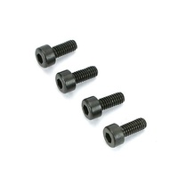 Dubro 2116 M2.5 x 6mm Cap Head Screws, 4pcs