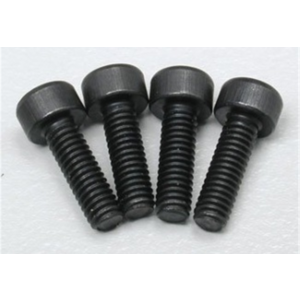 Dubro 2117 M2.5 x 8mm Cap Head Screws, 4pcs