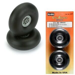 Dubro 350R 3-1/2" Smooth Surf Wheels, 2pcs